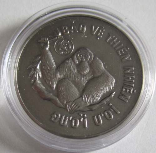 Vietnam 10 Dong 1987 25 Years WWF Orangutan