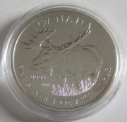 Canada 5 Dollars 2012 Wildlife Moose / Elk 1 Oz Silver