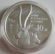 China 100 + 10 Yuan 2011 50 Years WWF 1/4 Oz Gold + 1 Oz Silver