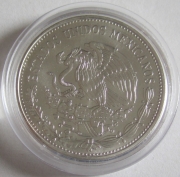 Mexico 50 Pesos 1985 Football World Cup Dribbling Silver BU