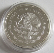 Mexico 100 Pesos 1985 Football World Cup Aztec 1 Oz Silver Proof