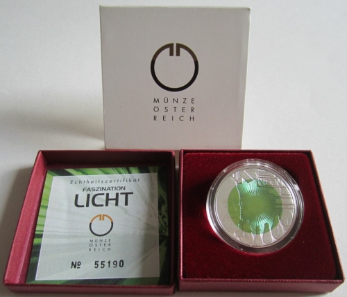 Österreich 25 Euro 2008 Faszination Licht