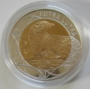 Luxemburg 5 Euro 2011 Flora & Fauna Fischotter