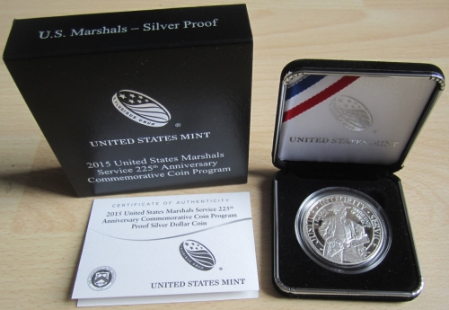 USA 1 Dollar 2015 225 Jahre US Marshals Service PP