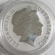 Australia 1 Dollar 2012 Kangaroo 1 Oz Silver