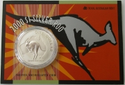 Australia 1 Dollar 2000 Kangaroo 1 Oz Silver