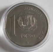 Dominican Republic 1 Peso 1990 500 Years America Columbus...