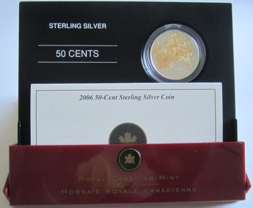 Canada 50 Cents 2006 Golden Daisy Silver