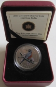 Canada 25 Cents 2013 Birds American Robin