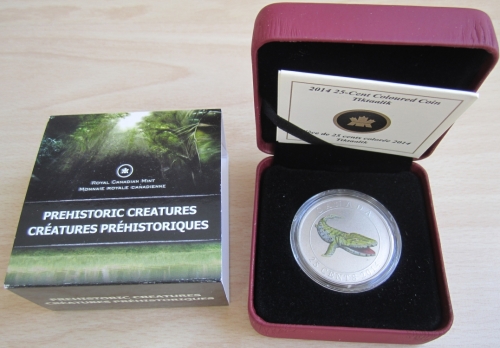Kanada 25 Cents 2014 Prehistoric Creatures Tiktaalik