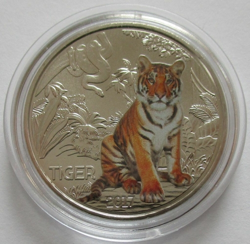 Österreich 3 Euro 2017 Tiere Tiger