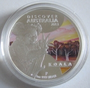 Australia 1 Dollar 2013 Discover Australia Koala 1 Oz Silver