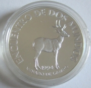 Uruguay 200 Pesos 1994 Iberoamerika Tiere Pampashirsch