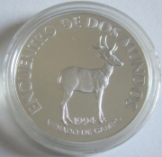 Uruguay 200 Pesos 1994 Ibero-America Wildlife Pampas Deer...