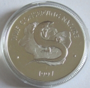 Bermuda 1 Dollar 1997 Tiere Felsenskink