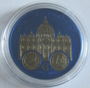 Liberia 5 Dollars 2005 10 Years Euro Vatican Niobium