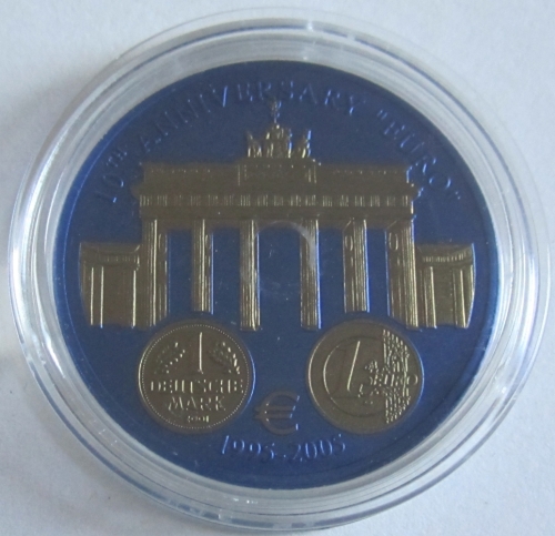 Liberia 5 Dollars 2005 10 Years Euro Germany Niobium