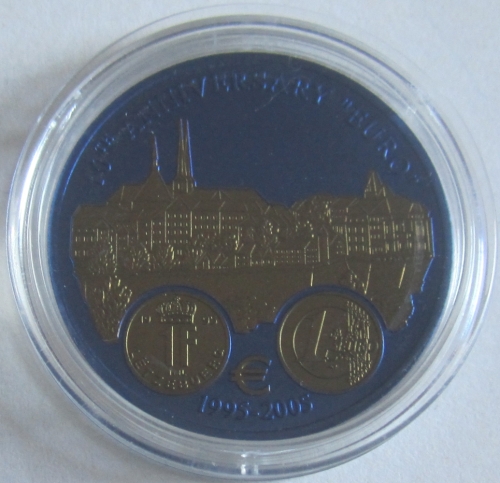Liberia 5 Dollars 2005 10 Years Euro Luxembourg Niobium