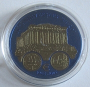 Liberia 5 Dollars 2005 10 Years Euro Greece Niobium