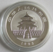 China 10 Yuan 1993 Panda Shenyang Mint (Kleines Datum)