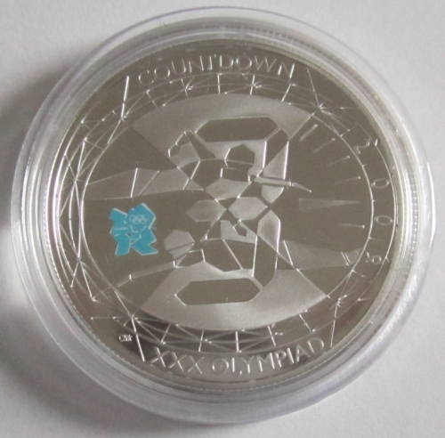 United Kingdom 5 Pounds 2009 Olympics London Countdown Silver