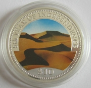 Namibia 10 Dollars 1995 5 Years of Independence Silver