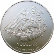 Cook Islands 10 Cents 2012 Bounty 1/10 Oz Silver