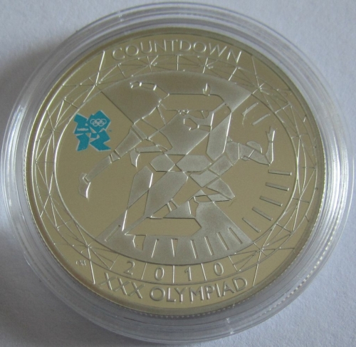 United Kingdom 5 Pounds 2010 Olympics London Countdown Silver