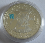 United Kingdom 5 Pounds 2010 Olympics London Countdown Silver