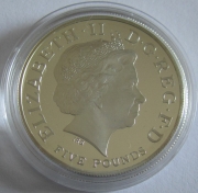 United Kingdom 5 Pounds 2010 Olympics London Countdown Silver
