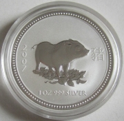 Australien 1 Dollar 2007 Lunar I Schwein