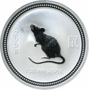 Australien 1 Dollar 2007 Lunar I Ratte