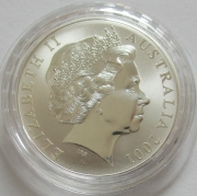 Australia 1 Dollar 2001 Kangaroo 1 Oz Silver