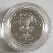 United Kingdom 1 Pound 1985 Wales Leek Silver Proof