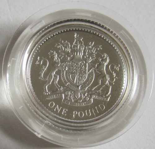 Großbritannien 1 Pound 1983 Königliches Wappen PP (lose)
