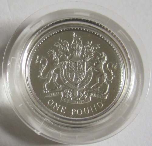 United Kingdom 1 Pound 1983 Royal Arms Silver Proof