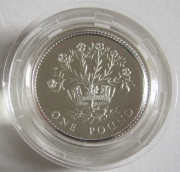 Großbritannien 1 Pound 1986 Nordirland Flachs PP