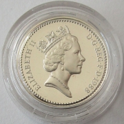 United Kingdom 1 Pound 1988 Crowned Royal Shield Silver...