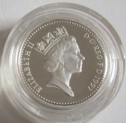 United Kingdom 1 Pound 1997 England Three Lions Silver Proof