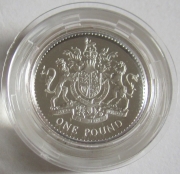 Großbritannien 1 Pound 1998 Königliches Wappen PP