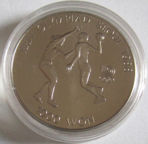 South Korea 1000 Won 1987 Olympics Seoul Handball BU