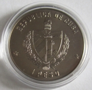 Cuba 1 Peso 1983 Olympics Los Angeles Discus Throw