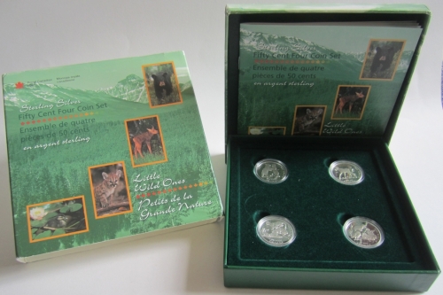 Kanada 4 x 50 Cents 1996 Natur Wildtiere