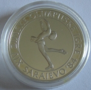 Yugoslavia 100 Dinara 1983 Olympics Sarajevo Figure...