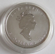 Kanada 5 Dollars 1998 Maple Leaf Lunar Tiger Privy