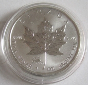 Kanada 5 Dollars 2000 Maple Leaf Lunar Drache Privy