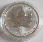 Kanada 5 Dollars 2002 Maple Leaf Lunar Pferd Privy