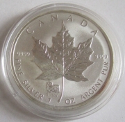 Canada 5 Dollars 2003 Maple Leaf Lunar Goat Privy 1 Oz...