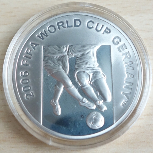 Azerbaijan 50 Manat 2004 Football World Cup in Germany Silver