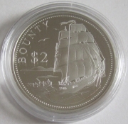 Solomon Islands 2 Dollars 2015 Ships Bounty Silver
